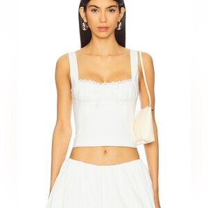 Camila Coelho Laura Top in White